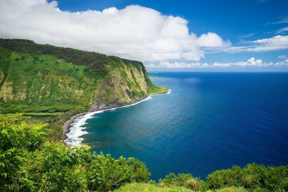 Waipio Valley Lookout on the Big Island near Kaloko Shutter and Blind near Kamuela, Hawaii (HI)